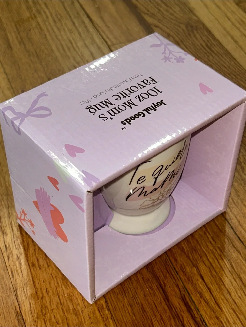 Te Quiero Mami Ceramic Mug - White with Pink & Gold Accents NWT